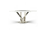 Spiral Modern Round Dining Table White