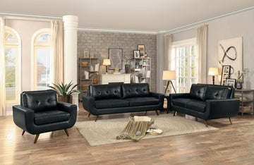 Lewis Black Sofa Set