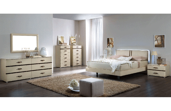 Akko Ivory Modern Bedroom
