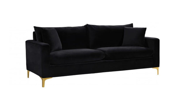 Dottie Gold Black sofa