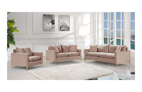 Dottie Gold Pink sofa set