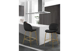 Babak Black Bar Stool