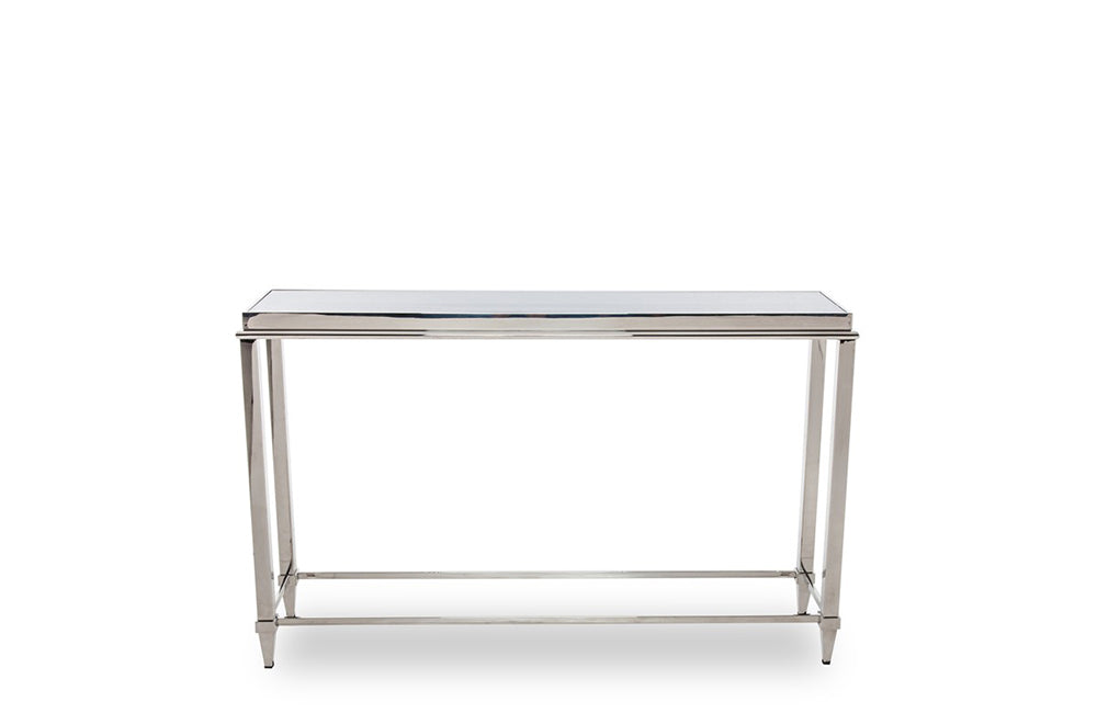 Modrest Agar Modern Glass & Stainless Steel Console Table | VIG ...