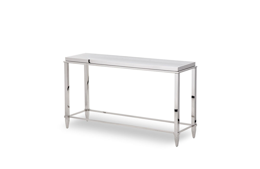 Modrest Agar Modern Glass & Stainless Steel Console Table | VIG ...