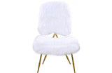 Jill White Fur Chair