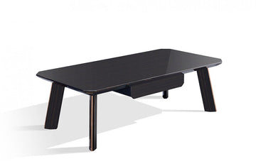 Modrest Chadwick Modern Ebony & Rosegold Coffee Table