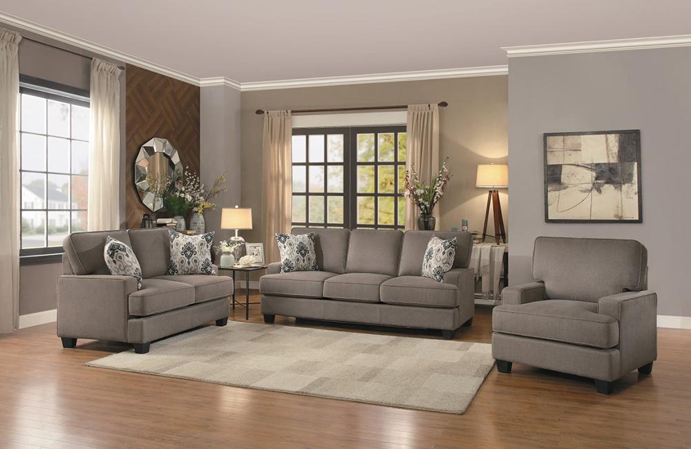 Billy Brown Sofa Set 1509 In A