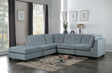 Jessica Blue Modular 5PC Sectional Sofa
