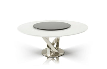 Spiral Modern Round Dining Table White