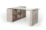 Boston Modern Glass & Concrete Desk