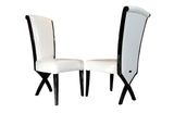 Xena Transitional X-Leg Dining Side Chair