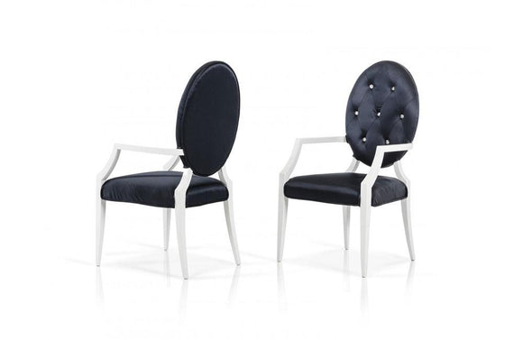 Bella Nodern Black Fabric Dining Chair
