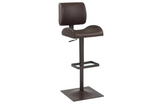 Angel Slightly Curved-in Oversized Seat Adjustable Stool Brown