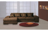 Lalage Sectional Sofa Brown