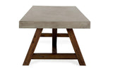 Revok Modern Concrete & Acacia Dining Table