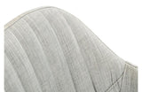 Synergy Modern Fabric Dining Arm Chair Gray