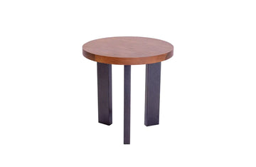 Arcadia Large Round Cocktail Table with Wood Top