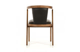 Gregor Modern Black & Walnut Dining Chair