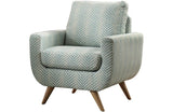 Lewis Teal Accent Chair