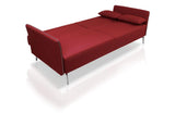 Davenport Modern Fabric Sofa Bed Red
