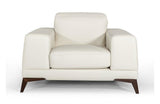 Bolton Italian Modern White Leather 3 PC Sofa Set