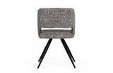 Modrest Palmer Modern Grey Fabric Dining Chair (Set of 2)