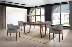 Kayden Italian Modern Gray Extendable Dining Table