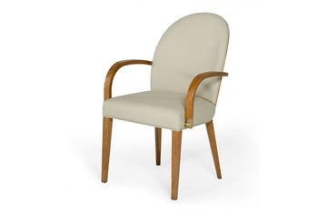 Modrest Rexford Modern Grey & Walnut Dining Armchair