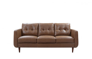 Divani Casa Lyman Modern Brown Sofa