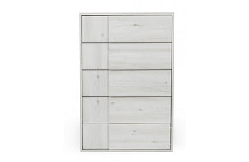 Nova Domus Asus Italian Modern White Washed Oak Chest