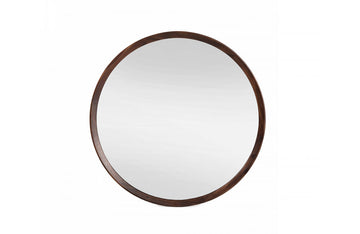 Modrest Selena Modern Round Acacia Mirror