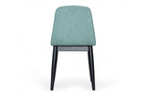 Modrest Lomeli Modern Blue Dining Chair (Set of 2)