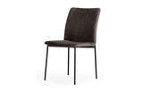 Modrest Maggie Modern Black and Brown Dining Chair (Set of 2)