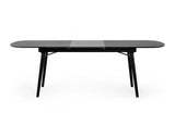 Modrest Addax Modern Black Extendable Dining Table