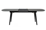 Modrest Addax Modern Black Extendable Dining Table