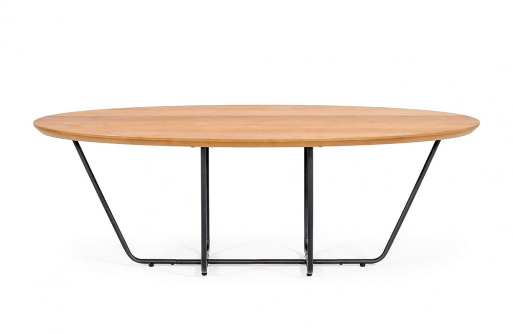 Modrest Esther Industrial Small Oak Coffee Table