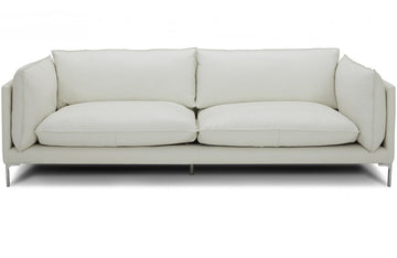 Divani Casa Harvest Modern White Full Leather Sofa