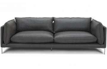 Divani Casa Harvest Modern Grey Full Leather Sofa