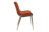 Modrest Holt Modern Cognac Eco-Leather Dining Chair  (Set of 2)