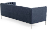 Divani Casa Garcia Dark Grey Fabric Sofa