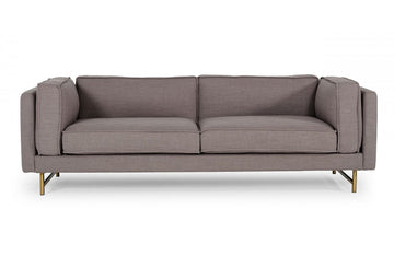 Divani Casa Keswick Modern Grey Fabric Sofa