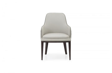 Modrest Maxwell Glam Beige and Grey Dining Chair