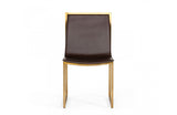 Modrest Dalton Modern Brown Leatherette Dining Chair ( Set of 2 )