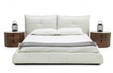 Modrest Patrick Modern White Leather Bed