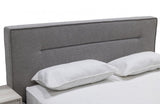 Nova Domus Juliana Italian Modern Dark Grey Upholstered Bed