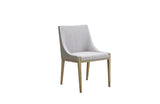 Modrest Fairview Modern Grey & Brass Dining Chair