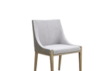 Modrest Fairview Modern Grey & Brass Dining Chair