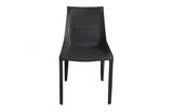 Modrest Halo Modern Grey Saddle Leather Dining Chair Set of Two