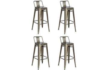 8030 Bar Stool Gun Metal