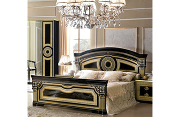 Aida Bed Black w/Gold